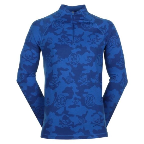 G/Fore Exploded Icon Camo Luxe Surf Blue 1/4 Zip Mens Size XL - Picture 11 of 11